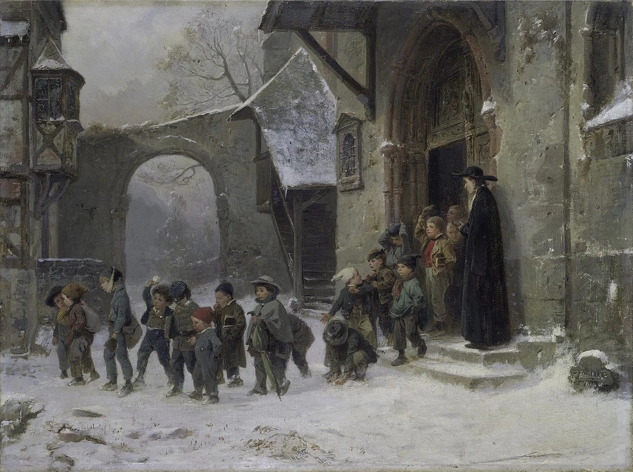 Bambini che lasciano la scuola - Victoria and Albert Museum